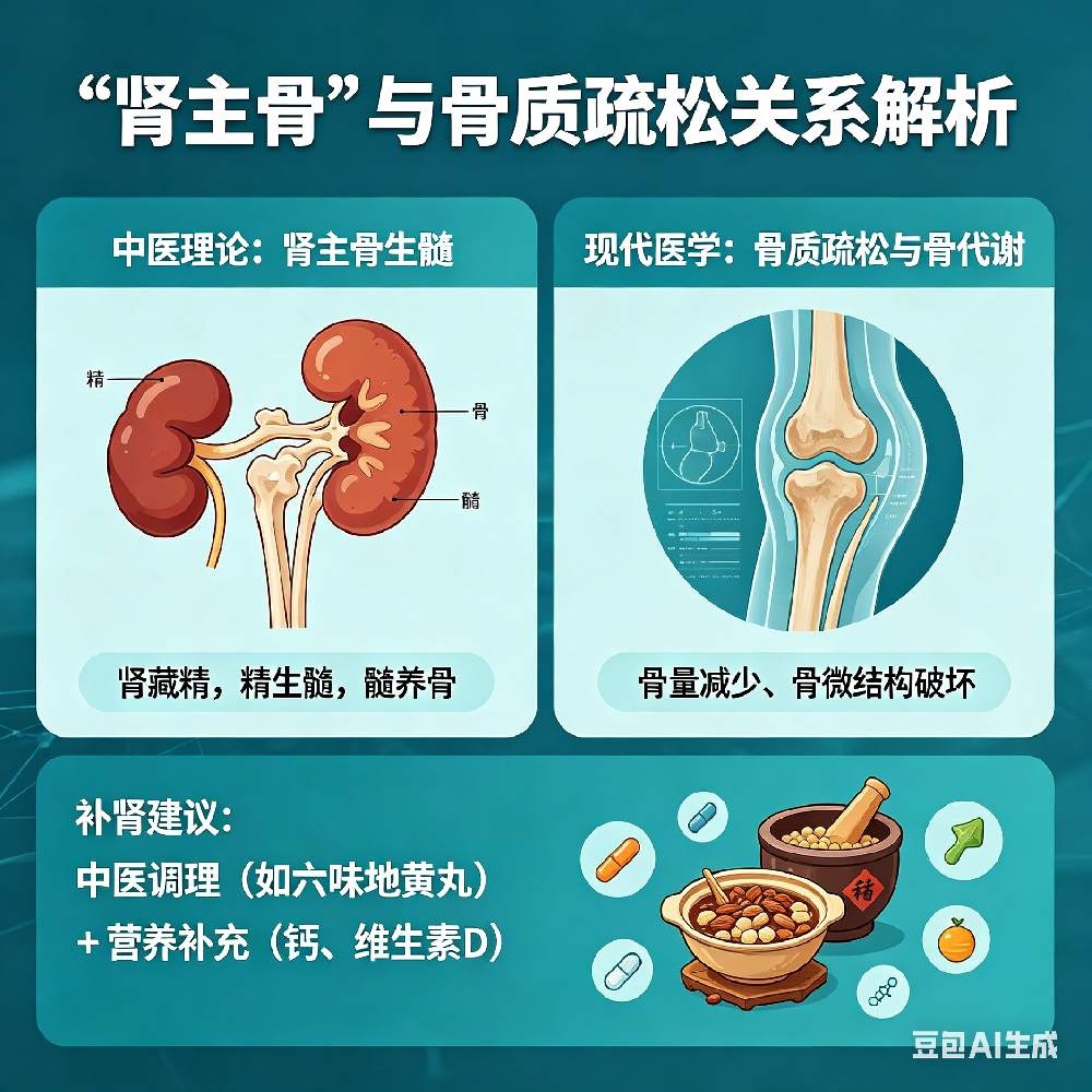 “肾主骨” 是否意味着骨质疏松要补肾？