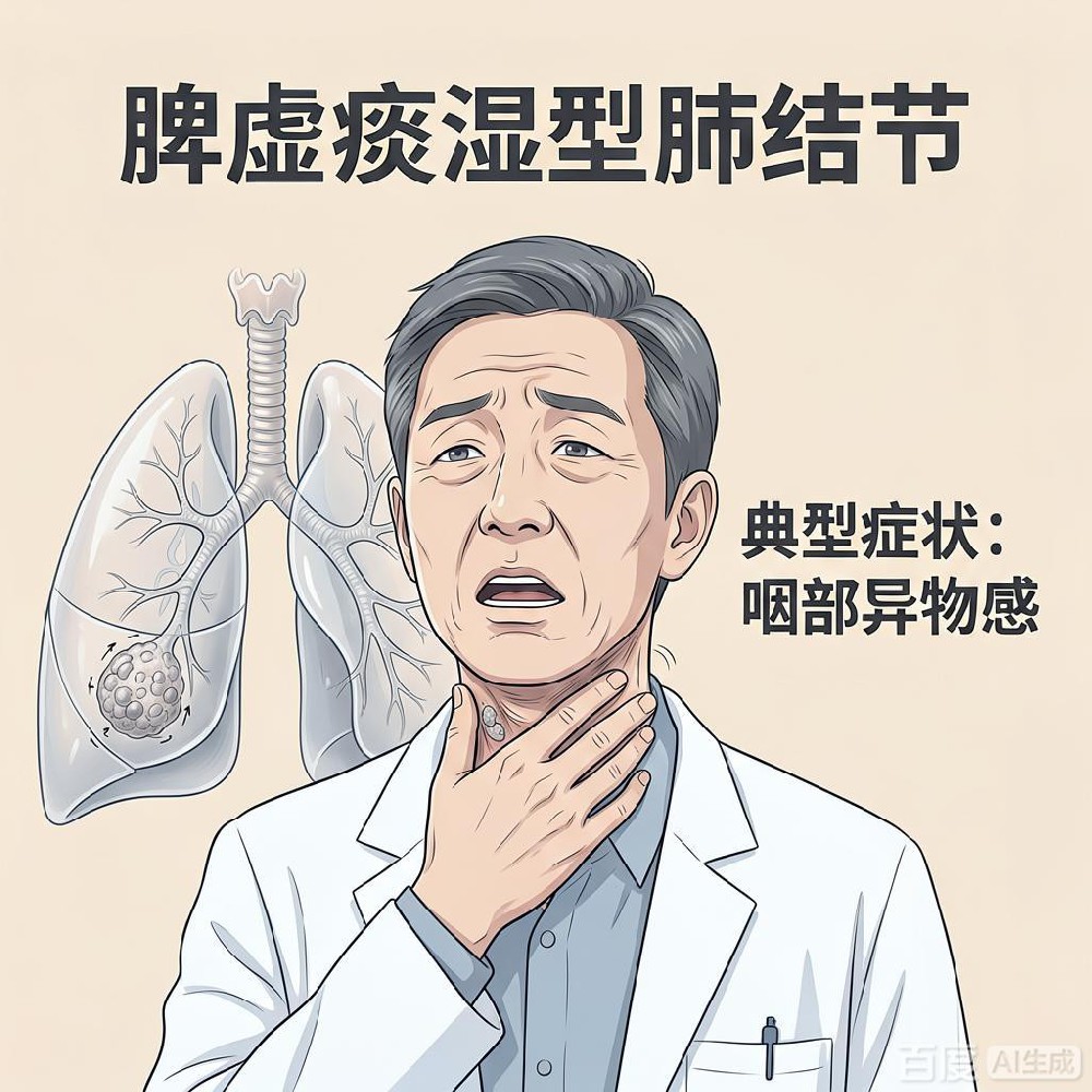 肺小结节伴随痰多白痰,脾虚生痰淤堵肺部经络
