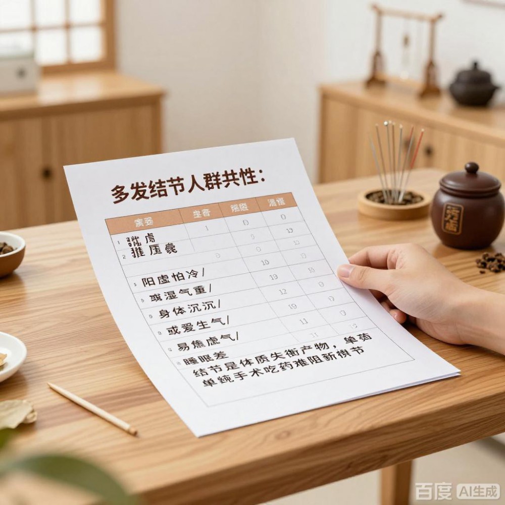 多发性结节体质,虚痰淤互结是根本