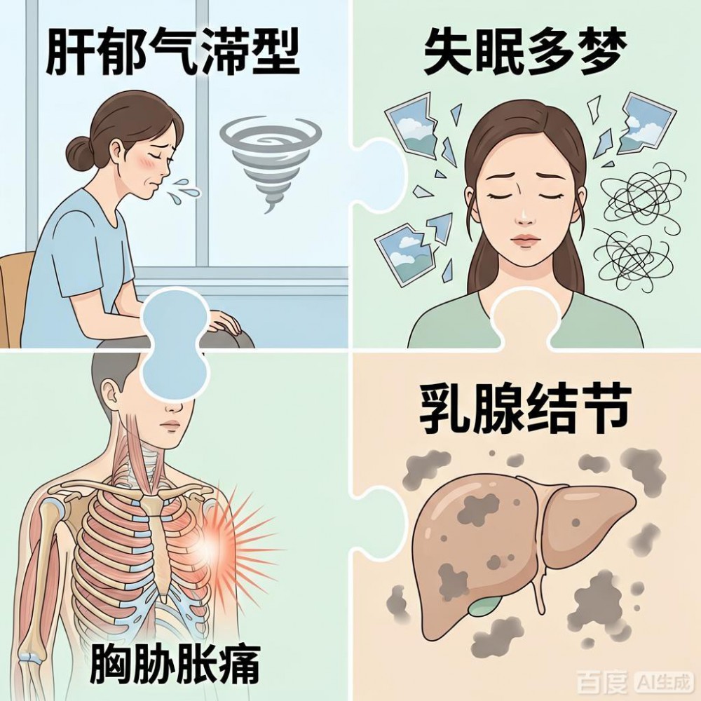 经期乳房胀痛、查出乳腺结节，中医调理冲任疏肝
