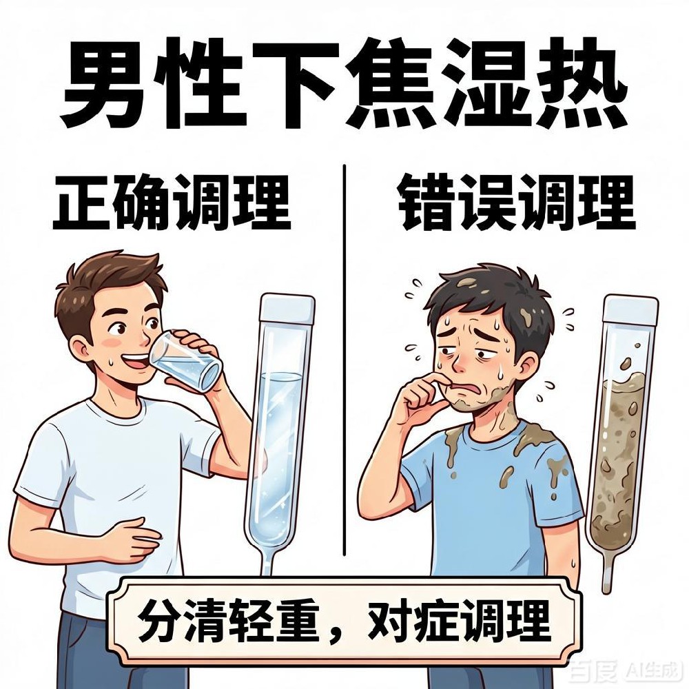 小便灼热反复发黄，湿热轻重分级调理方案
