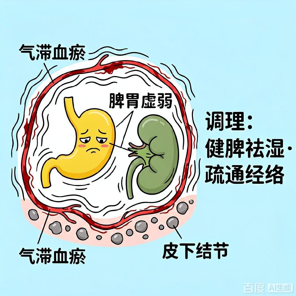 皮下多发小结节反复长，痰湿淤堵体质如何改善